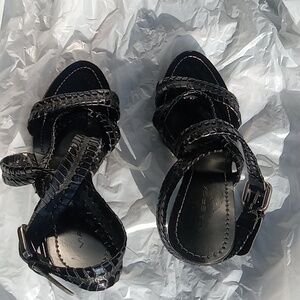 Via Spiga black, Platform sandals, size 7.5